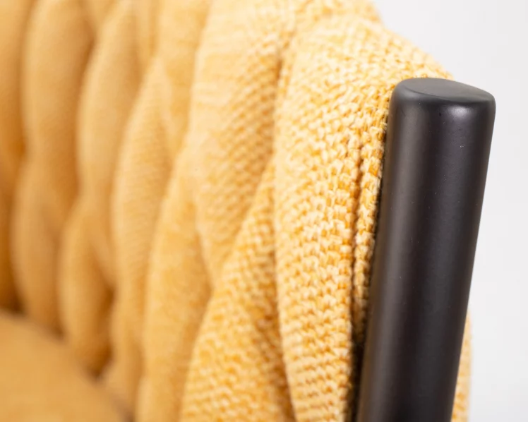 Стул барный ДОБРИН ЛЕОН Желтая ткань ЛАР 275-8 / DOBRIN LEON LAR_8