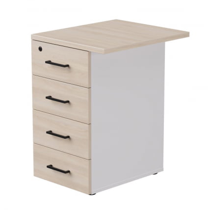 Тумба приставная с топом Еверпроф ЕВО 254Т1203 Дуб Соната Белый / Everprof EVO_0