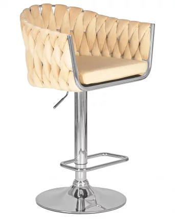 Стул барный ДОБРИН МАРCЕЛ Бежевый велюр МДЖ9-10 / DOBRIN MARCEL MJ9-10_1