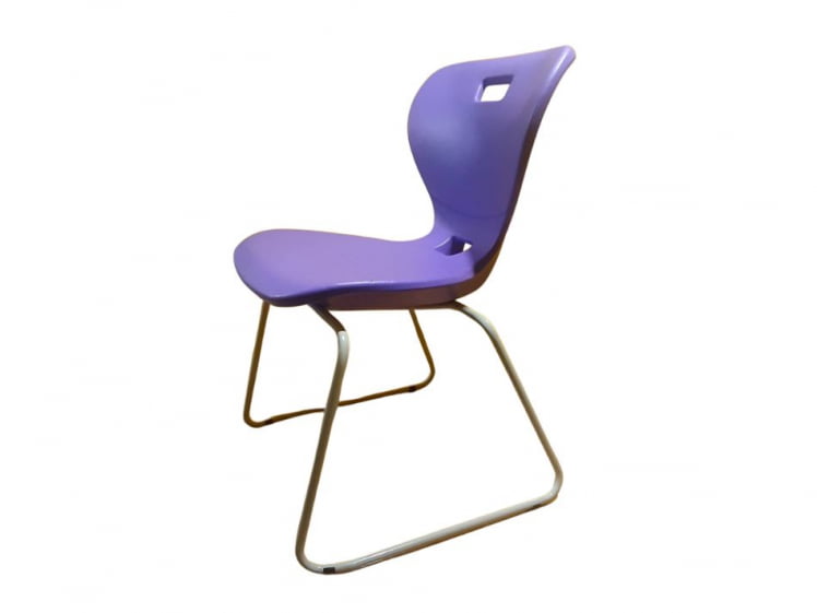 Стул универсального назначения АУРА Л (рост 6) Фиолетовый/Каркас полимерный хром / AURA L_2