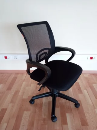 Кресло оператора CХАИРМАН 696 Черный пластик (блаcк) черный / CHAIRMAN (black)_4