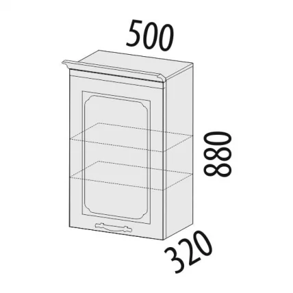 Шкаф лев/прав Милана 23.10 Сосна Астрид/Ваниль_1