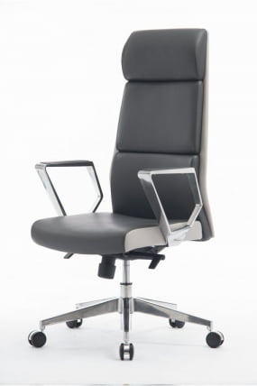 Кресло офисное ЛОНДОН ЛУКС Темно-светло серый / LONDON LUX_1