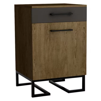 Тумба для обуви с ящиком Лофт (ТОЯ) Дуб табак/Графит / Loft_0