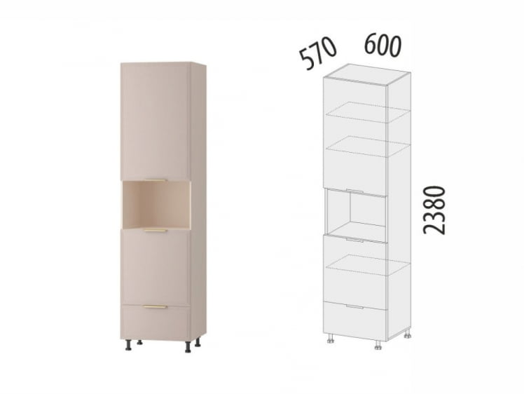 Пенал кухонный с ящиком (лев/прав) Флоренция 107.76_6