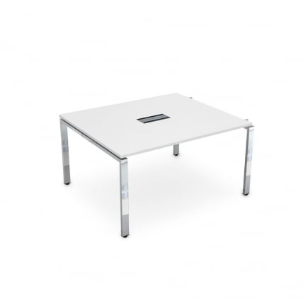 Стол системы БЭНЧ, переговорный, начальный ГЛОСС ЛИНЕ НСПН-П.926 Белый Премиум / GLOSS LINE_0