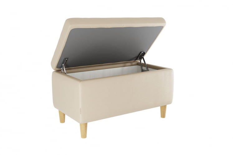 Пуф Чарли ПМ-004.1 крем (экокожа) / PM-004.1_1