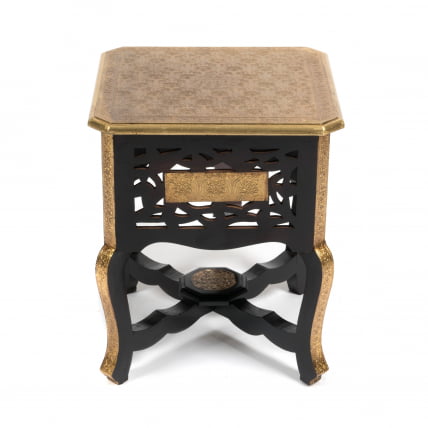 Столик Сеcрет Де Маисон ФУМО ( мод. НД-027) дерево манго, 38кс46, этническая роспись / Secret De Maison FUMO mod. ND-027) 38x46,_1