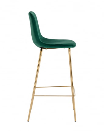 Стул барный Валенсия СН золотые ножки велюр Зеленый / SN_2