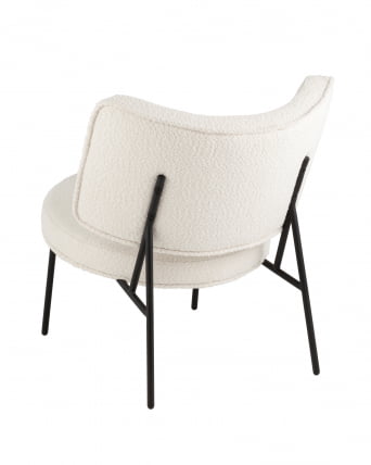 Кресло Дистриcт Лоунге букле Белый / District Lounge_4