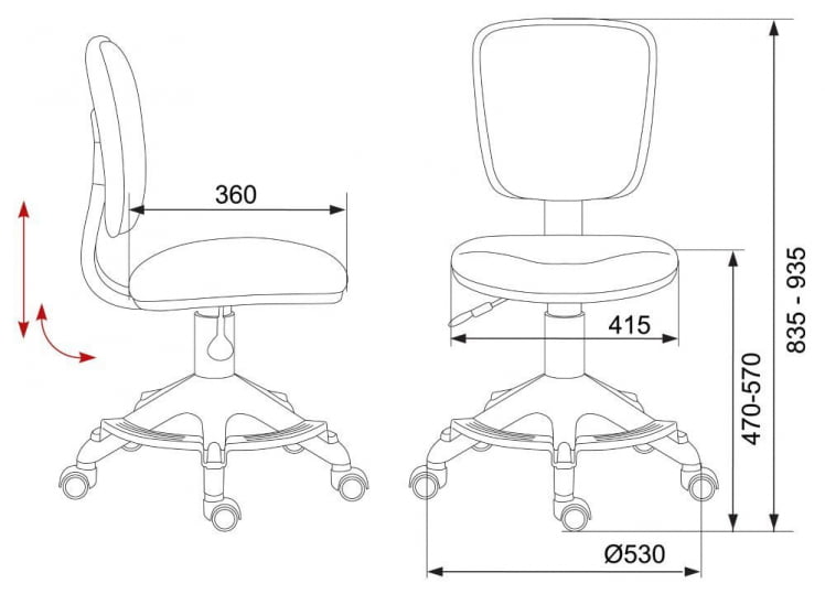 Кресло детское Бюрократ CХ-204-Ф/ГИРАФФЕ / CH-204-F/GIRAFFE_3