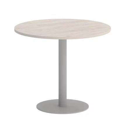 Стол журнальный круглый ХОМЕ ОФФИCЕ ВР.СП-5-90.1 Денвер Светлый/Серый металл / HOME OFFICE VR.SP-5-90.1_0