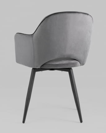 Стул Венера вращающийся велюр Серый_5