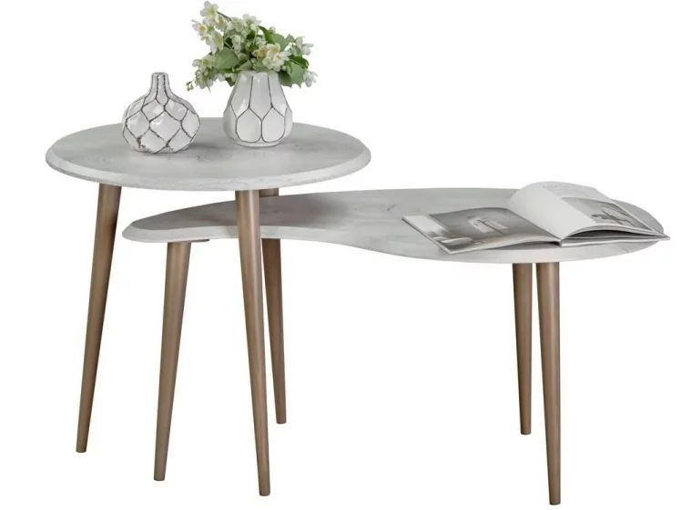 Стол журнальный БеаутйСтйле 2 Дуб дымчатый/шимо / BeautyStyle_2