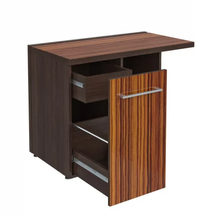 Тумба приставная МCРТ 1055Л Макассар/Венге Магия / MCRT 1055L_1