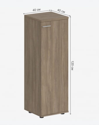 Шкаф средний правый Сигма СГ.804.ОД.ОД.Р Дуб темный / Sigma SG.804.OD.OD.R_1