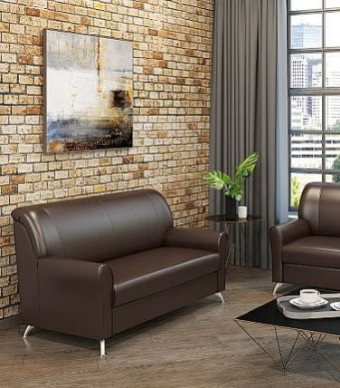 Еуроформа Европа 2-х местный диван Екотекс 3011 (бордовый)_77665 / Euroforma Ecotex_1