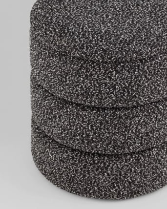 Пуф с ящиком Хиве КСС букле черный меланж / Hive XS_2