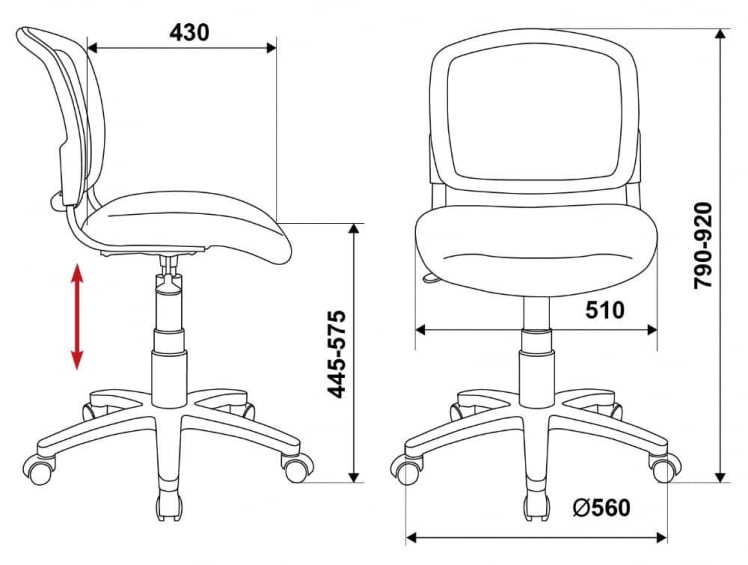 Кресло детское Бюрократ CХ-В296/МАРК-ЛБ / CH-W296/MARK-LB_4