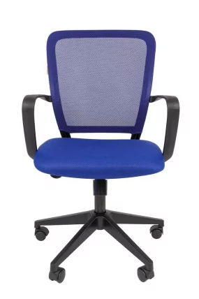 Кресло для оператора Чаирман 698 блаcк ТВ Синее / Chairman black TW_1