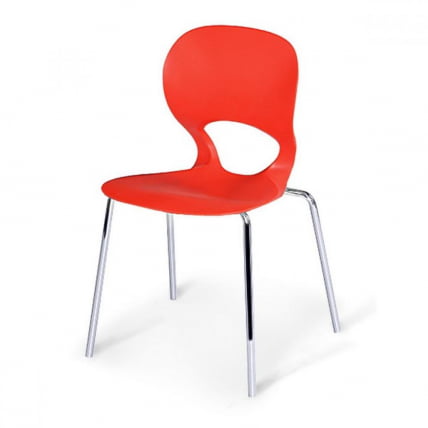 Стул пластиковый СХФ-056-Р Ред / SHF-056-R Red_0