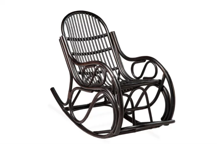 Кресло - качалка с толстой или тонкой подушкой 05/04 венге матовый_1