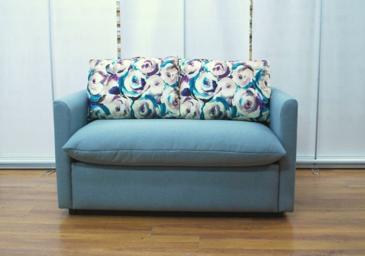 Диван двойной Страйк Серый/Мальмо 72 (цветы)_2