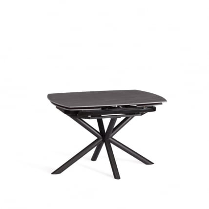 Стол обеденный Винстон/Винстон столешница керамика (матовая) /опоры металл, темно-серый/черный, (120+30+30)кс80кс75 см / Winston/Винстон (120+30+30)x80x75_4