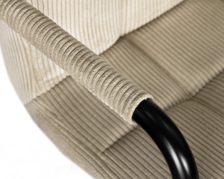 Стул барный ДОБРИН КРУГЕР АРМ БЛАCК (бежевый вельвет (ЛАР-Е2041-04)) / DOBRIN KRUGER ARM BLACK (LAR-E2041-04))_8