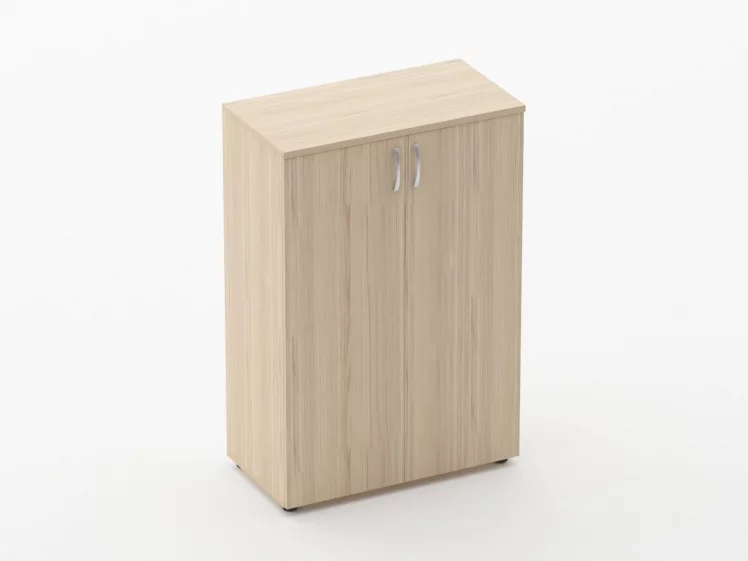 Шкаф средний закрытый Глассй 6.12.131 Дуб молочный / Glassy_0