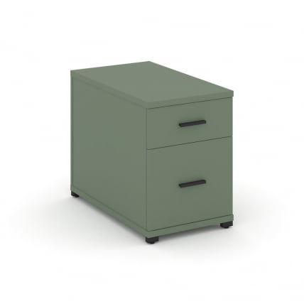 Тумба опорная/приставная с ящиком и распашным фасадом CОНCЕПТ CН.ТГО-004 Б/В Кобо Черный / CONCEPT CN.TGO-004 B/W_0