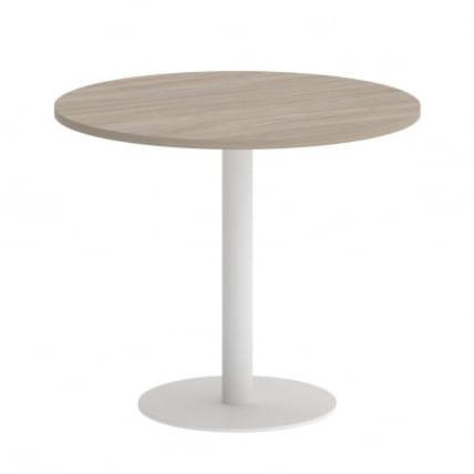 Стол журнальный круглый ХОМЕ ОФФИCЕ ВР.СП-5-90.1 Дуб Аттик/Белый металл / HOME OFFICE VR.SP-5-90.1_0