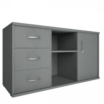 Тумба под оргтехнику сервисная Рива А.МТ-2 Серый / Riva_0