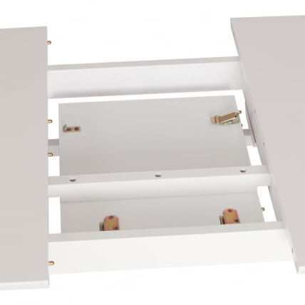 Стол обеденный раскладной Cлаире столешница МДФ, опоры дерево гевея, белый / натуральное дерево, 110+30 кс 75 кс 75см / Claire x x_3