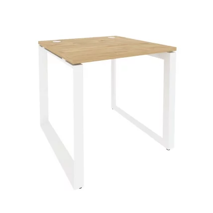 Стол рабочий на О-образном м/к ОНИКС О.МО-СП-0.8 Тиквуд Светлый/Белый / ONIX O.MO-SP-0.8_0