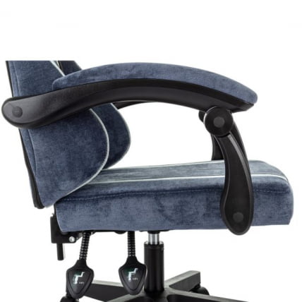 Кресло компьютерное БРАБИКС Шоотер ГМ-123, 2 подушки, ткань, синее/серое / BRABIX Shooter GM-123,_9