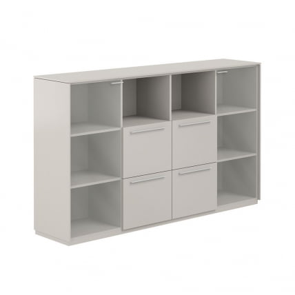 Шкаф средний с ящиками Атлас НЗ-0326.ГС.ГС Серый камень / Atlas NZ-0326.GS.GS_0