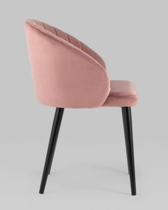 Стул с подлокотниками Брюссель велюр Пыльно-розовый_7