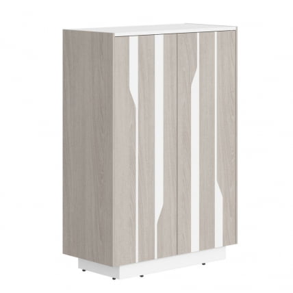 Шкаф средний Лине СФ-574202 Дуб серый Белый / Line_0