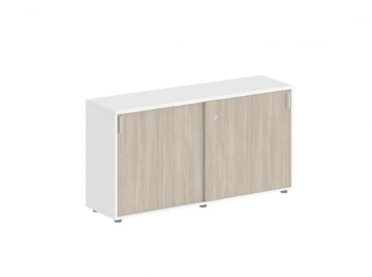 Шкаф-купе низкий с замком Сигма СГ.702.ВХ.ОД Белый Дуб темный / Sigma SG.702.WH.OD_0