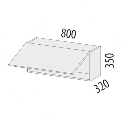 Антресоль (с системой плавного закрывания) Бьянка 102.100_5