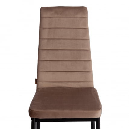 Стул Еасй (мод. ДЖСC02-1) металл, флок, 41 х 52 х 96 см, Беиге (бежевый) ХЛР8 / черный / Easy (mod. JSC02-1) Beige HLR8_5