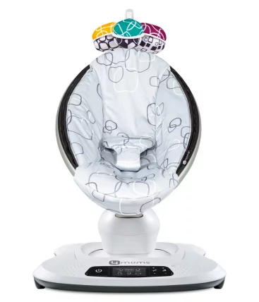 Электронное кресло-качалка 4Момс Мамароо 4.0 Серый плюш / 4Moms Mamaroo_9