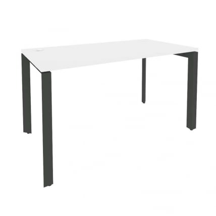 Стол рабочий на П-образном м/к ОНИКС О.МП-СП-3.7 Белый Бриллиант/Антрацит / ONIX O.MP-SP-3.7_0