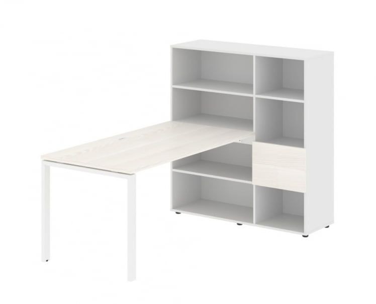 Рабочая станция ЕДИС ЕУРСТ 1215 Ясень Траун Белый Белый / EDIS EURST_0