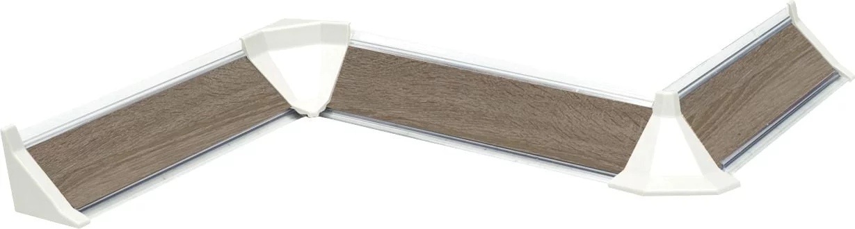 Плинтус кухонный пристенный ДО-007 Дуб Сонома трюфель_0