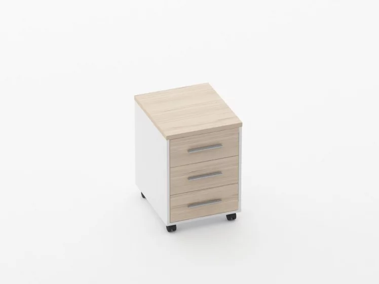 Тумба подкатная Дека 9.05.01 Туя/Белый / Deka_0