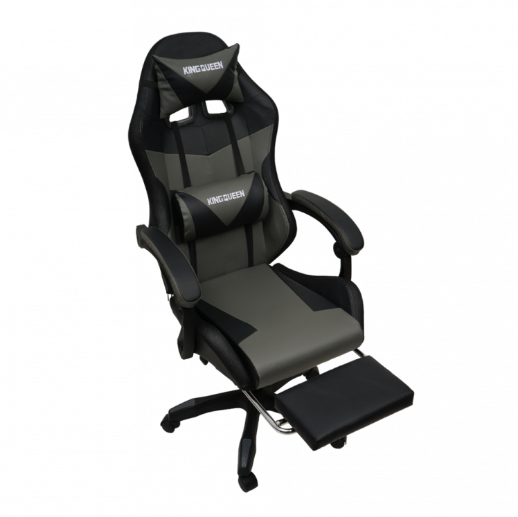 Кресло 908 КИНГКУЕЕН цвет черный/темно серый с массажем и подсветкой 908-блаcк-дгрей-масс / KINGQUEEN 908-black-dgrey-mass_6