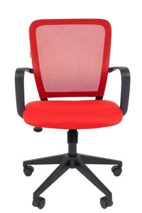 Кресло для оператора Чаирман 698 блаcк ТВ Красное / Chairman black TW_1