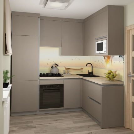 Глянцевый фартук (КОМПОЗИТ) КМ 151 / KM_1